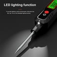 thumbnail image 6 of Automotive Digital LED Circuit Tester Vehicle Voltage Resistance Detector Pen Electrical System Test Tool Auto Car Line Fault Finder with Data Storage and Flashlight, 6 of 9