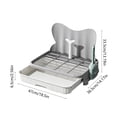 thumbnail image 3 of Dog Potty Tray With Spatter Baffle Urine Post Indoor Puppy Toilet With Removable Reseau Disclosure Proof Base Plain Clean Pet Litter Box For Small Medium Dogs, 3 of 6