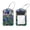 multicolored 2, variant on PhooArto 2 Pack Leather Luggage Tag with Stainless Steel Loop, Beautiful Iris Painting Baggage Handbag Travel Suitcase Tags with Name ID Card Perfect to Quickly Spot Luggage Suitcase
