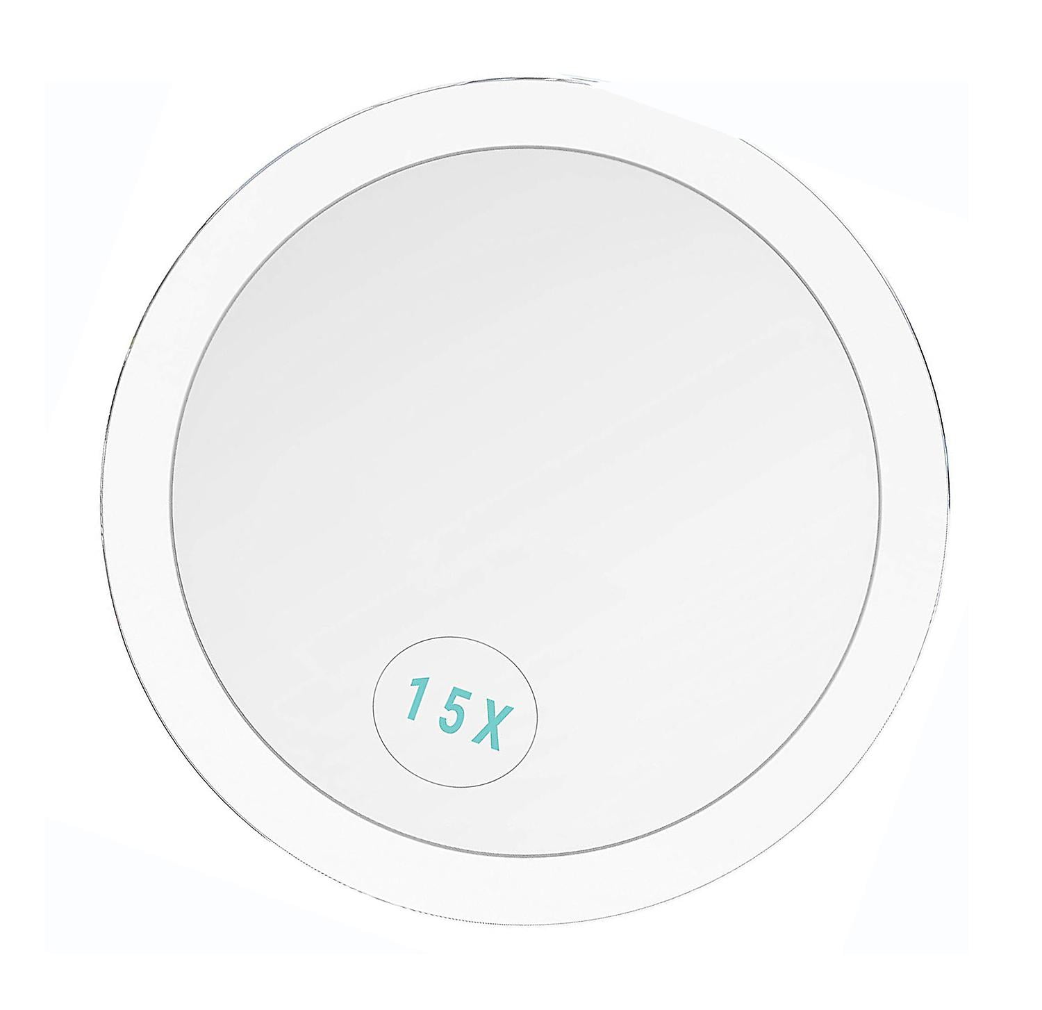 Miroir Grossissant X20, Miroir Grossissant X20, Ventouse , Comme Miroir De Maquillage Mganifiant, Miroir De Poche Pour Maquillage Des 150mm Blanc