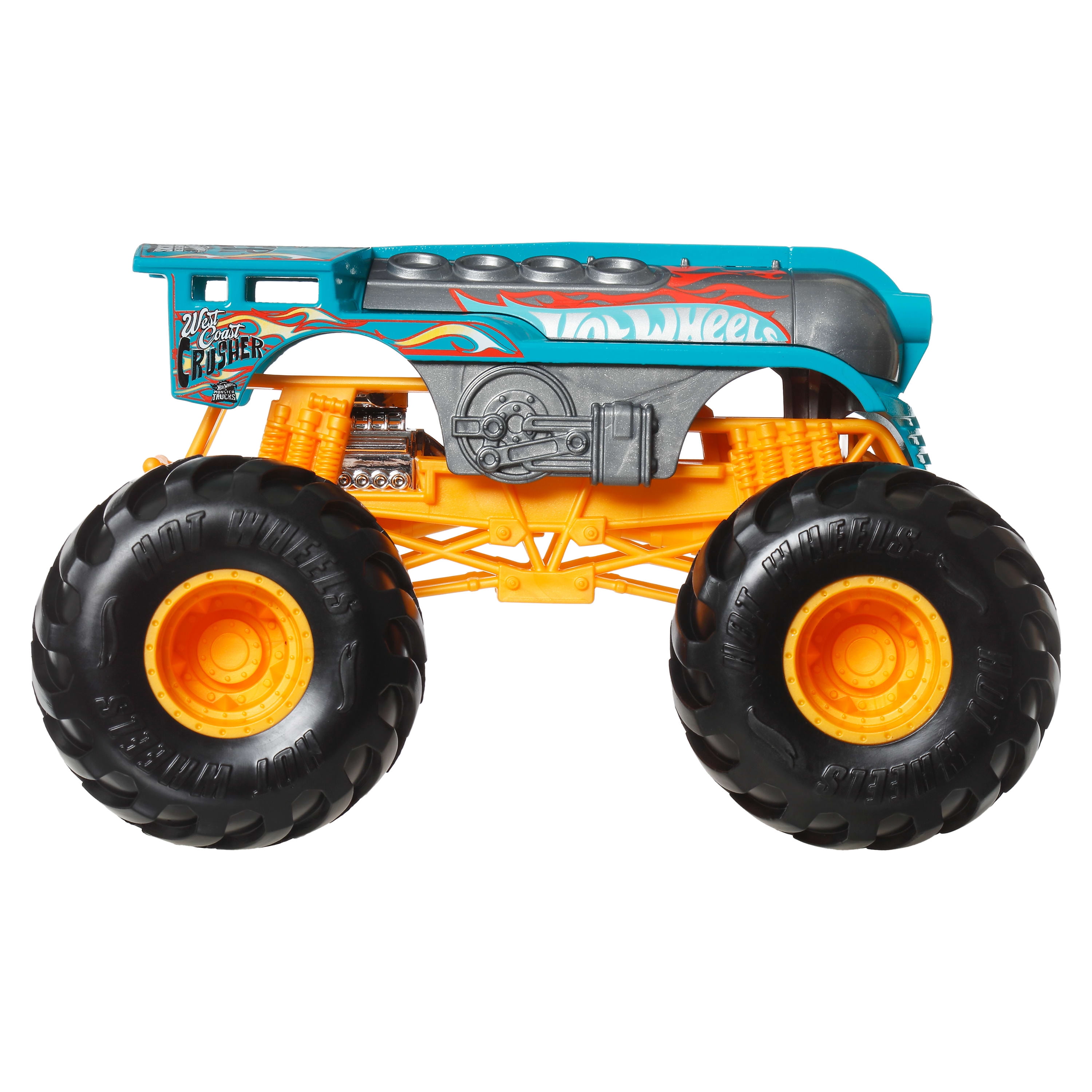 Hot-Wheels-Monster-Trucks,-Oversized-Monster-Truck-in-1:24-Scale