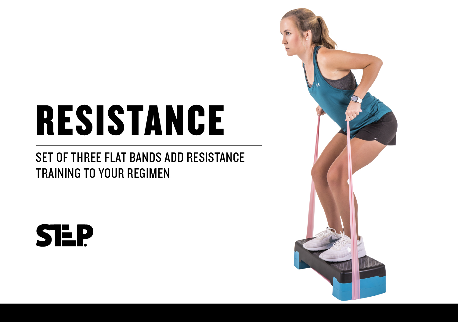 The Step Bundle (The Step, Flat Resistance Bands, Dumbbells, and Resistance Ball) - image 5 of 6