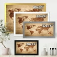 thumbnail image 4 of Designart 'Ancient World Map VII' Vintage Framed Art Print, 4 of 4