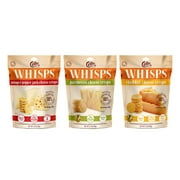 Cello Whisps, 3 Pack Assortment, All Flavors: Parmesan, Cheddar, and Asiago Pepperjack, 6.39 oz. total