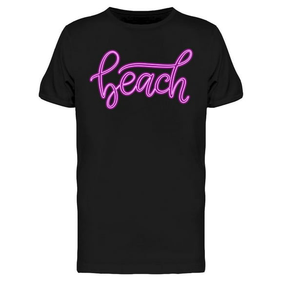 Beach Neon Sign  T-Shirt Men -Image by Shutterstock, Male Large
