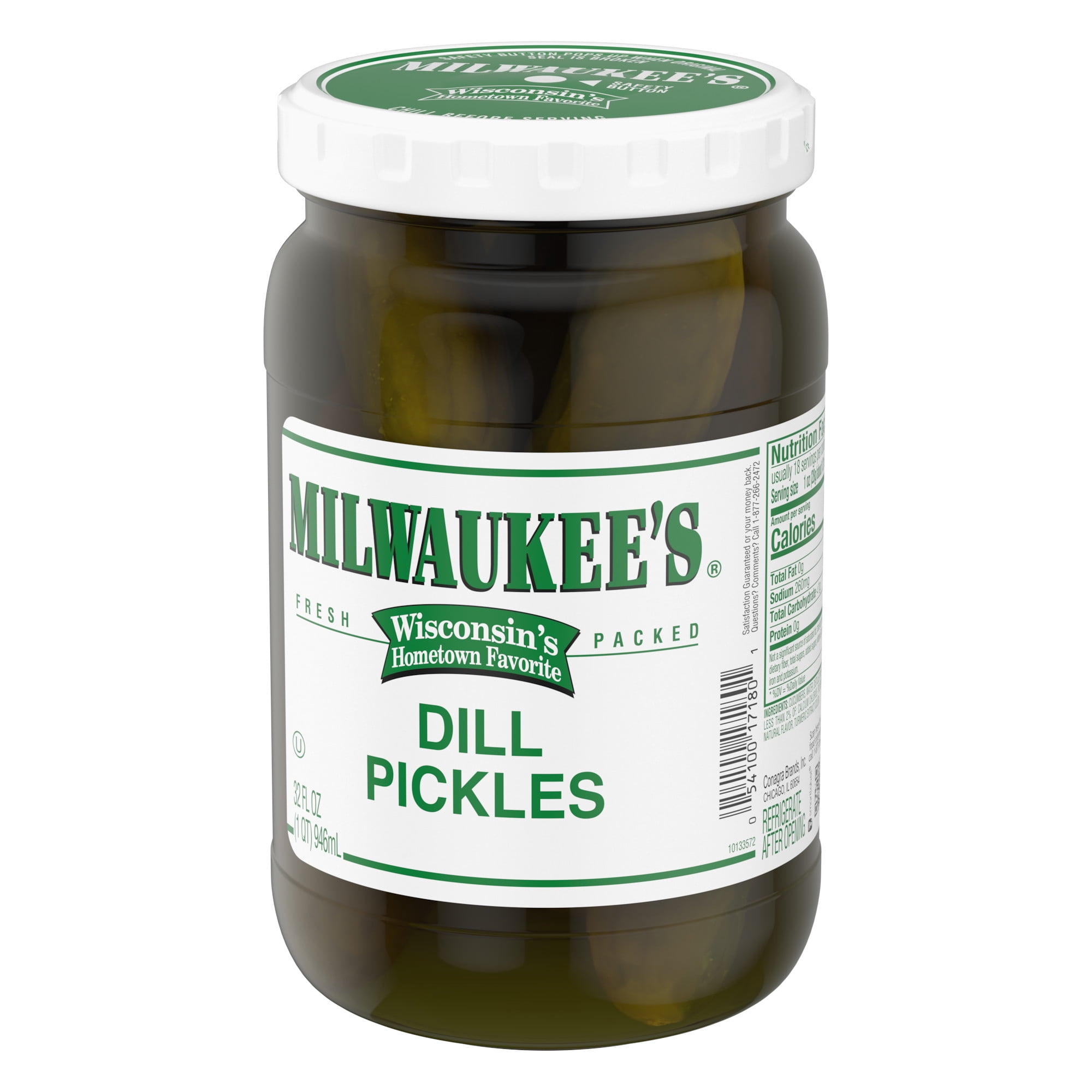 (3 pack) Milwaukee's Dill Pickles, 32 fl oz.