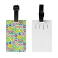 thumbnail image 2 of Luggage Tags for Suitcases, colorful fruit rainbow Leather Bag Luggage Tags ID Label Tags Privacy Protection Travel Bag Labels, 2 of 6