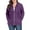 10 Purple, variant on Women's Full Zip Up Hoodie Sweatshirts Plus Size Long Sleeve Oversized Casual Hoodies Sweatshirt Jackets with Pockets(1X-5X)