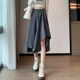 thumbnail image 4 of Falda acampanada de cintura alta irregular y de longitud media NicheDesign Sensibility para mujer Tendencia de moda de verano 2023, 4 of 5