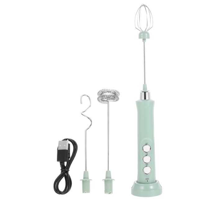 Batidor de leche eléctrico recargable, batidor, batidor, huevo, máquina para hacer espuma de café