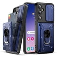 thumbnail image 3 of Innens Case with 2Pcs Screen Protector for Samsung Galaxy S24 Ultra/S24 Plus/S24 Card Slot Wallet Finger Ring Holder Cover, Blue, 3 of 18