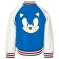 thumbnail image 2 of SEGA Sonic The Hedgehog French Terry Zip Up Varsity Bomber Jacket Little Kid to Big, 2 of 5