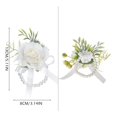 thumbnail image 2 of 1 Pcs Bridal Bridesmaid Party Forest Light Color Corsage Wrist Flower Ornament, Wedding Artificial Flowers Accessories Corsage Wrist Flower For Wedding And Party, 2 of 4