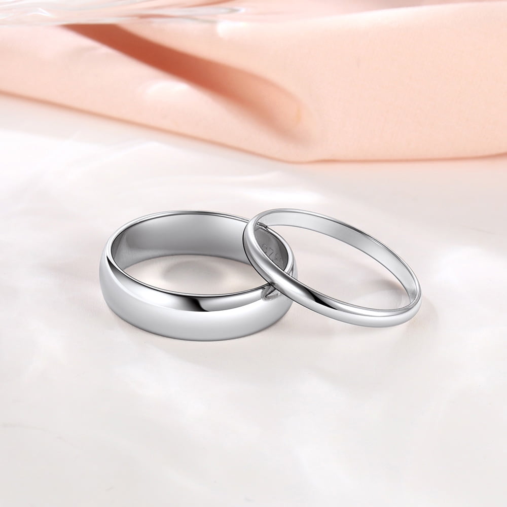 ChicSilver 5mm Sterling Silver Ring, High Polished Wedding ChicSilver 5mm Sterling Silver Ring, High Polished Wedding
