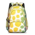 thumbnail image 2 of Colorful Spots Pattern Backpack for School,Cute School Bag,Schoolbag with Adjustable Shoulder Straps & Padded Back,16.9 Inch, 2 of 5