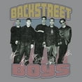 thumbnail image 2 of Junior's Backstreet Boys Group Shot Signatures Distressed Graphic Crop T-Shirt, 2 of 4