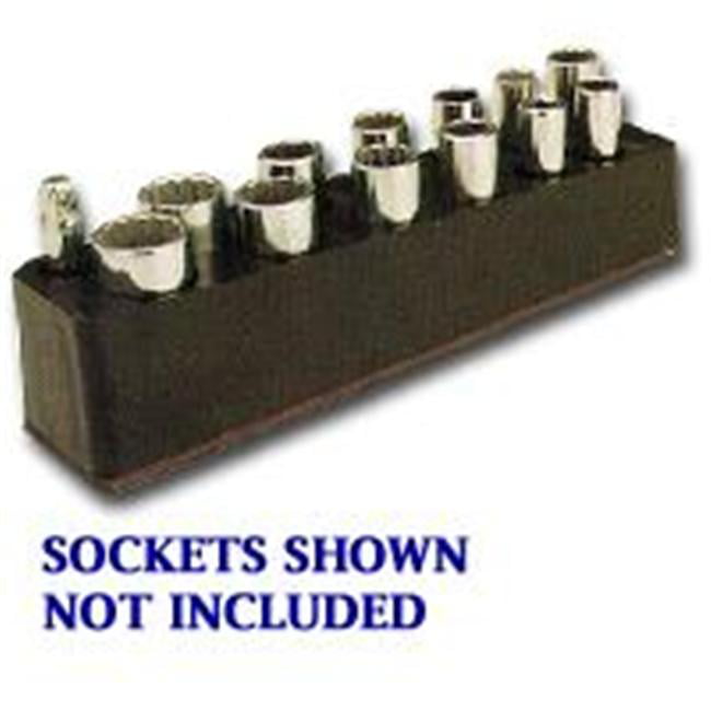 Mechanics Time Saver 3/8 Drive Magnetic Metric Shallow Socket Holder Organizer 