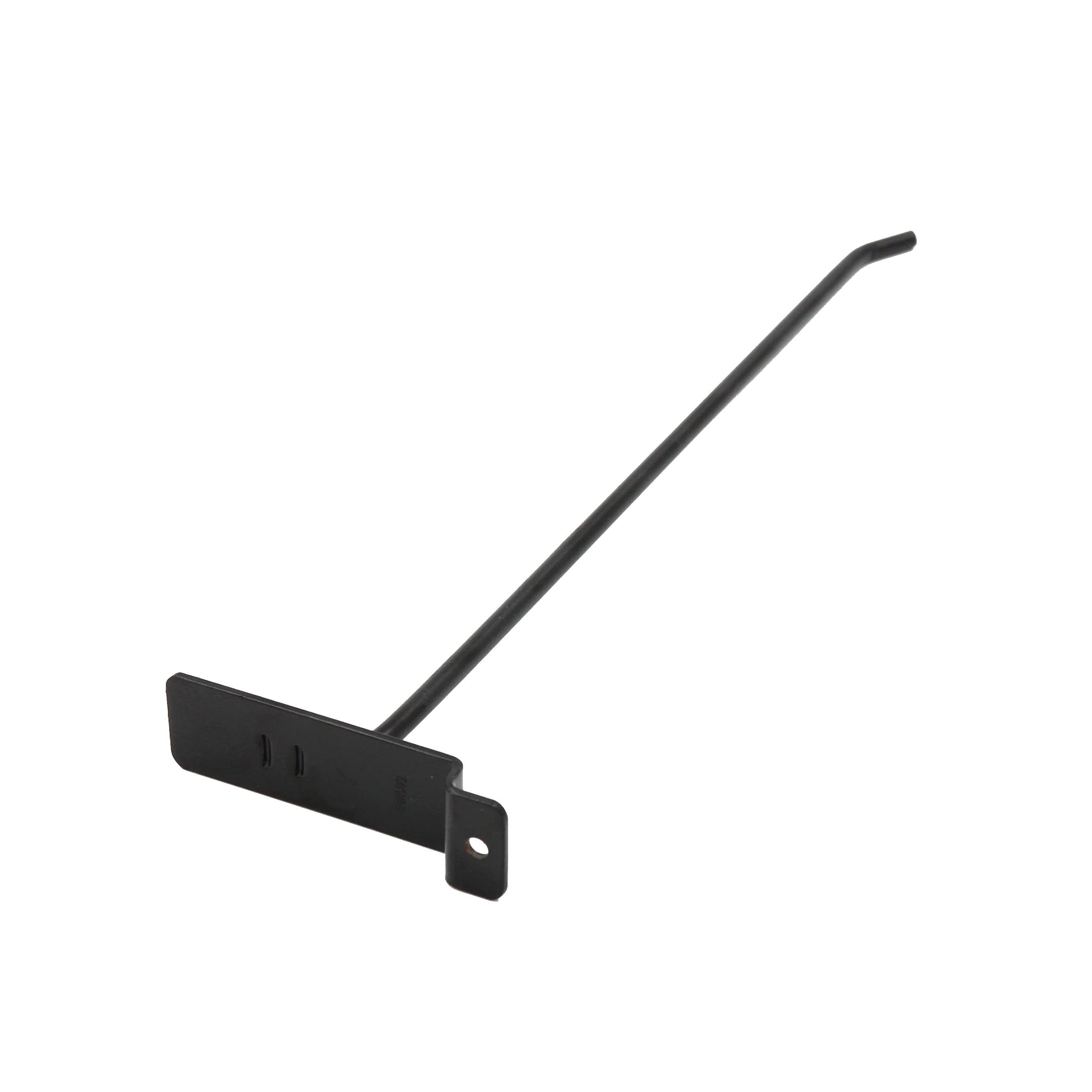 SSWBasics 12 inch Black Peg Hook for Slatwall - Pack of 50 - Metal Display Hooks for 3” on Center Slatwall