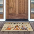 thumbnail image 4 of Fall Welcome Door Mat Thanksgiving Day Pumpkin Autumn Decorative Doormat Gnome Mat for Front Door Outdoor Entrance, Non Slip Rubber Mat 17" x 30", 4 of 6