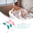thumbnail image 3 of Juego de 3 esponjas exfoliantes para baño, estropajos de ducha elásticos con reverso de malla (colores surtidos), 3 of 7