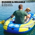thumbnail image 4 of 1-2 Person Inflatable Kayak, Recreational Kayak with Rod Holders Dark Blue, 4 of 10