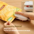 thumbnail image 3 of Mini Bag Sealer, Heat Sealer with Cutter, Rechargeable Bag Sealer, Handheld Heat Sealer Machine with Magnetic, Portable Bag Sealer Heat Seal for Keep Food Fresh and Snacks Crispy. Blue, 3 of 7