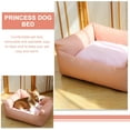 thumbnail image 6 of HOOWIFFY Breathable Pink Cotton Pet Bed Washable Waterproof Floor Bed for Small Dogs Cats, 6 of 8