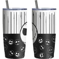 thumbnail image 2 of Skull 20 Oz Stainless Steel Tumbler Leak Proof Tumbler with Straw and Lid, Travel Coffee Mug for Home Outdoor, Thermal Cups for Hot and Cold Drinks, 2 of 6
