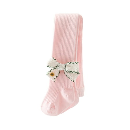 

Toddler Girl Ribbed Leggings Knit Bow Tights Pantyhose Socks Stockings