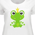 thumbnail image 4 of Inktastic Cute Frog, Green Frog, Frog Prince, Crown Women's Plus Size T-Shirt, 4 of 5