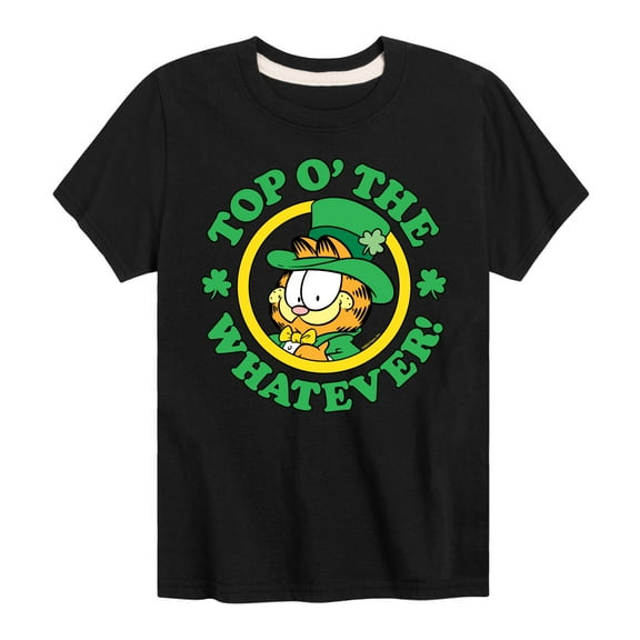 Garfield - Top O The Whatever - Toddler And Youth Short Sleeve Graphic T-Shirt