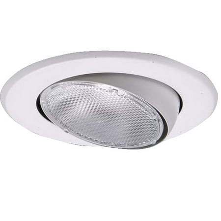 Airtite Housing - Halo Adjustable Eyeball Indoor Recessed Trim, 5 Inch Round, White, Fit Use with Air-Tite H5RT Recessed Housing
