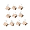 thumbnail image 3 of yuksok 10 Pieces Small Binder Clips PU Leather Craft Clips Set for Desk Home Office S, 3 of 9