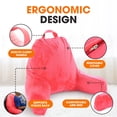thumbnail image 5 of Cheer Collection Kids Size Reading and Gaming Pillow with Armrest - Plush Fiber Filled Backrest Pillow, 5 of 5