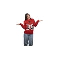 thumbnail image 1 of Suéter navideño ugly pingüinos para mujer Rev Sueter cerrado cuello redondo tejido, 1 of 2