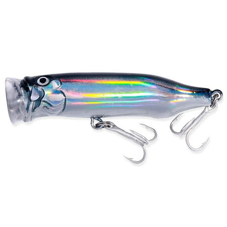1Pc 7Cm Popper Fishing Lures 10G Wobblers Hard Artificial Bait Topwater Outdoor Fishing Tools Sturdy Sturdy 5 Colors Stainless Silver