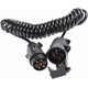thumbnail image 1 of Pin Trailer Socket and Plug with 2m Extension Cable Connector for Tow Hitch Caravan Vehicle Truck Accessories 7 Way Type N, 1 of 4