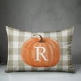 thumbnail image 3 of Creative Products Harvest Pumpkin Buffalo Check Plaid 14x20 Spun Poly Pillow, 3 of 3