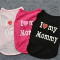 thumbnail image 6 of Pet T Shirt Spring Fall Dog Puppy Small Pet Cat Apparel Clothes Vest Tops Clothing Printed Love Mommy Dad, 6 of 10