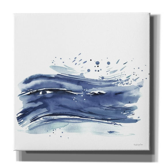Epic Graffiti 'Coastal Splash 2'  by Mercedes Lopez Charro Canvas Wall Art, 37" x 37"