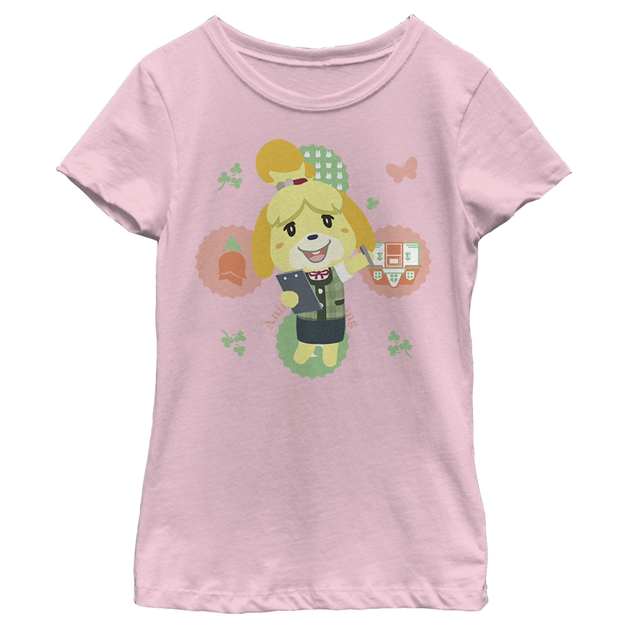 Download Nintendo Girl S Nintendo Animal Crossing Isabelle Character Portrait Graphic Tee Walmart Com Walmart Com