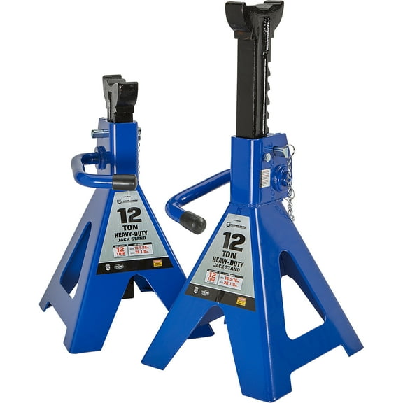 Strongway Double-Locking 12-Ton Jack Stands, 24,000-Lb. Total Capacity, Pair