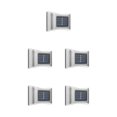 thumbnail image 3 of Injueey Luces de pared de pasillo de jardín al aire libre solares 6LED IP65 lámparas de valla impermeables iluminación de acero inoxidable Type2 NO2, 3 of 6