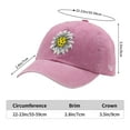 thumbnail image 6 of Waldeal Pickleball Hat for Women, Funny Pickleball Gifts, Adjustable Embroidered Daisy Washed Denim Baseball Cap, 6 of 6