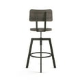 thumbnail image 4 of Amisco Woodland Adjustable Stool - Dark Grey Distressed Wood / Dark Grey Metal, 4 of 9