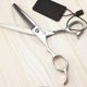 thumbnail image 2 of Tijeras de entresacar profesionales para zurdos de 15 cm (6 pulgadas) – Tijeras de barbero ergonómicas de acero inoxidable, 2 of 2