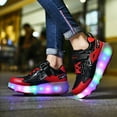 thumbnail image 6 of Kids Roller Skates Light up Shoes with Wheels Shoes LED USB Charging Roller Sneakers for Girls Boys Birthday Christmas Gift, 6 of 15