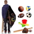 thumbnail image 4 of relayinert Sports Training Made Easy With Adjustable Net Storage Bag Basketball And Volleyball Storage Backpack Black without bag, 4 of 6