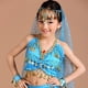 thumbnail image 5 of Disfraz de danza del vientre Macarena para niños 5 piezas Vestido con borlas de monedas azul, 5 of 8