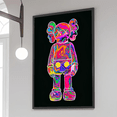 thumbnail image 3 of 1 póster de estatua de K-kaws-art, póster adhesivo de película, pegatina de papel Kraft retro, bricolaje, para habitación, bar, cafetería, arte estético, pintura de pared, 3 of 5